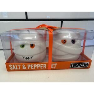 Halloween Mummy Salt And Pepper Shakers Set New In Box Lang Halloween 🎃 💀